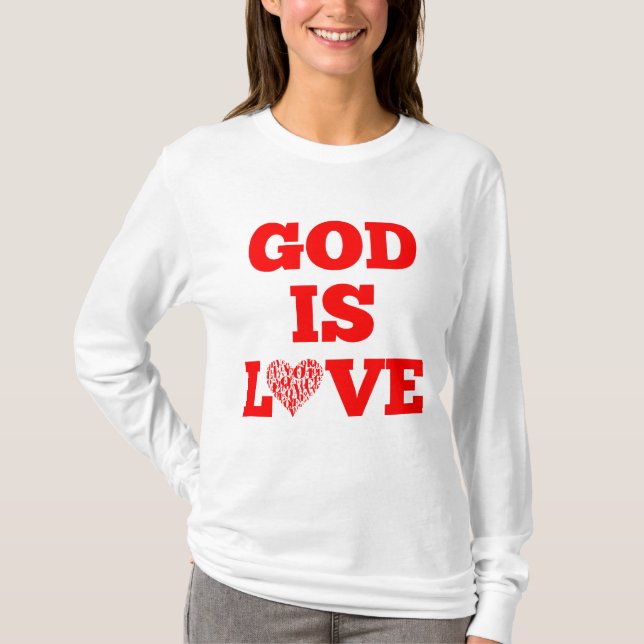 Camiseta Deus é amor, Bíblia, fala mulher (Frente)