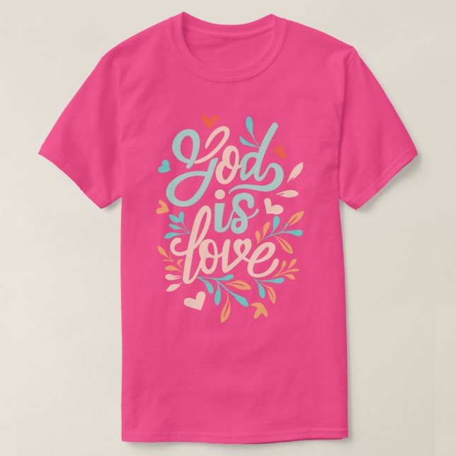 Camiseta Deus é Amor, Christian Cote 1 (Frente do Design)