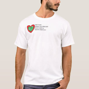 Camiseta DEUS é amor. Eu agrado ao SENHOR DEUS JESUS CRISTO