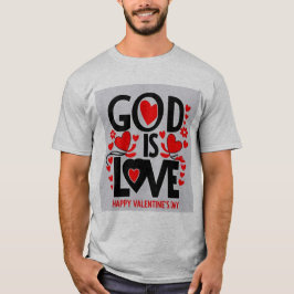 Camiseta Deus é amor feliz dia dos namorados