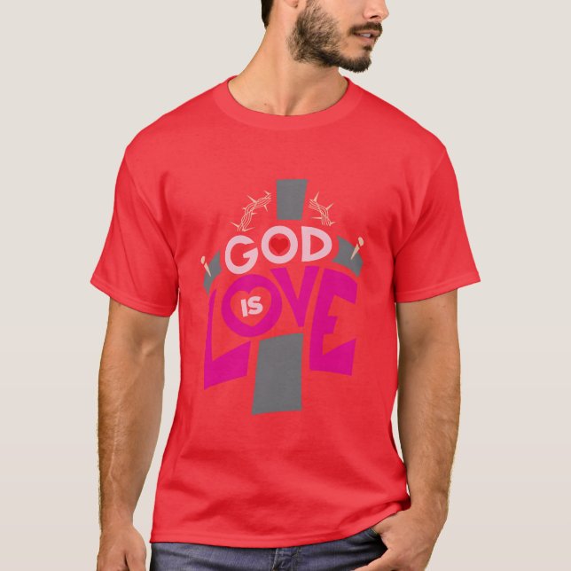 Camiseta Deus é Amor garota (Frente)