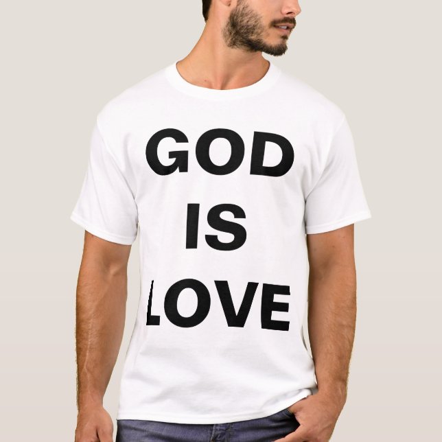 Camiseta Deus é amor masculino (Frente)