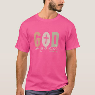 Camiseta Deus É Boa Culto Cristã Bíblia Jesus Ch