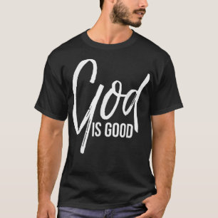 Camiseta Deus é Boa Vintage Faith Christian Jesus Tee 