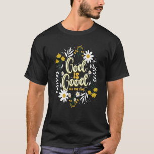 Camiseta Deus é bom crentes cristãos Deus Christian Reli