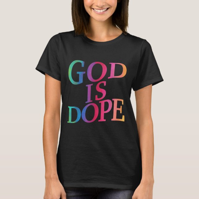 Camiseta Deus É Bom Cristão Jesus Irmã Irmã Filho Tod (Frente)