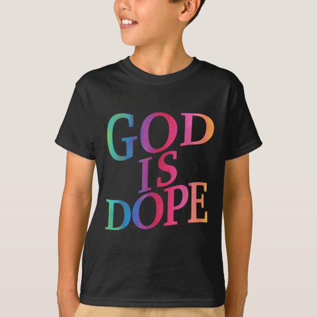 Camiseta Deus É Bom Cristão Jesus Irmã Irmã Filho Tod (Frente)