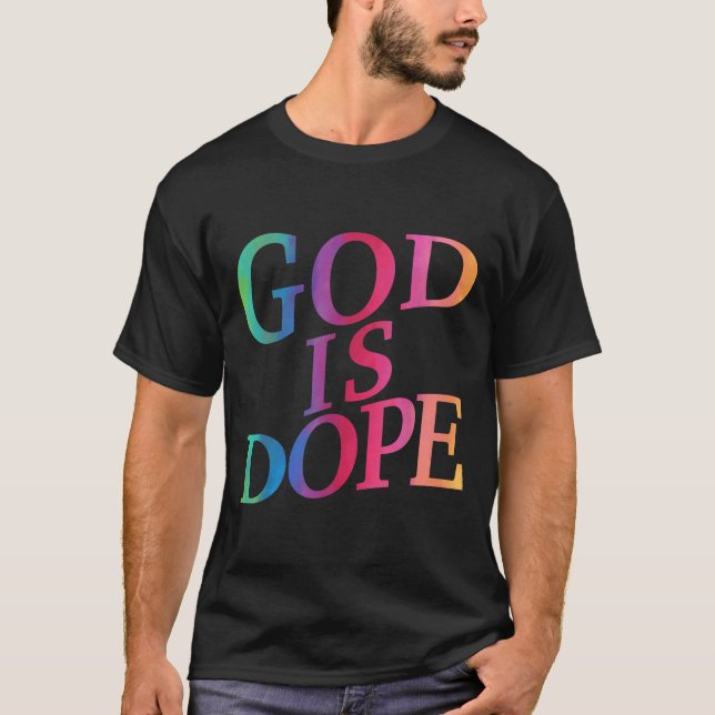 Camiseta Deus É Bom Cristão Jesus Irmã Irmã Filho Tod (Frente)