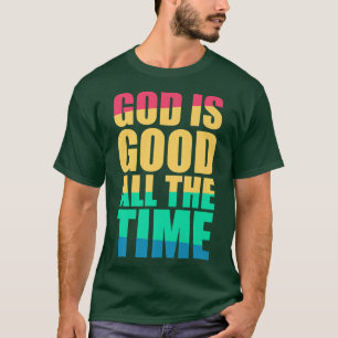 Camiseta Deus É Bom O Tempo Todo A Fé Cristã Colorida