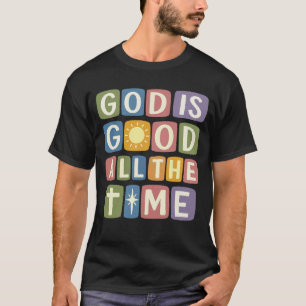 Camiseta Deus é bom O tempo todo Fé retrô