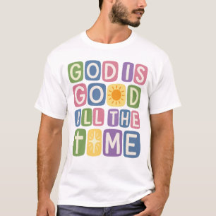 Camiseta Deus é bom O tempo todo Fé retrô