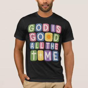 Camiseta Deus é bom O tempo todo Fé retrô