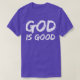 Camiseta Deus é bom para os Homens Cristãos Elogiar Culto (Frente do Design)