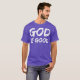 Camiseta Deus é bom para os Homens Cristãos Elogiar Culto (Frente Completa)