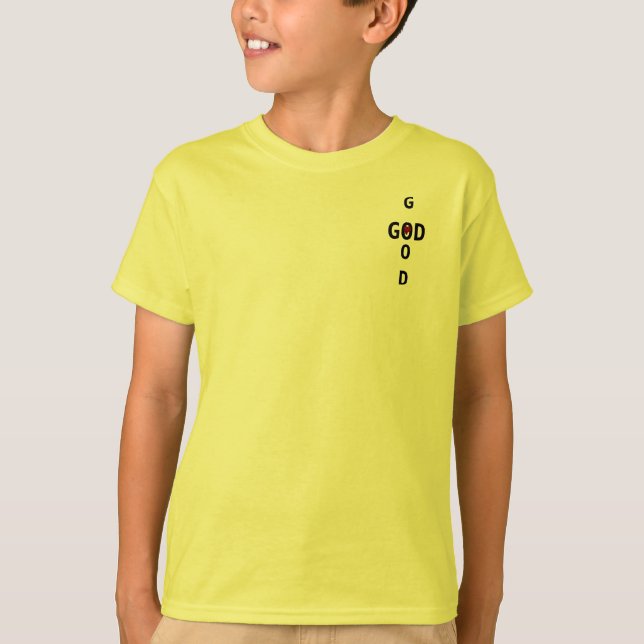 Camiseta Deus é bom (versão amarela) (Frente)