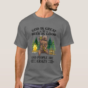 Camiseta Deus É Cerveja Excelente É Boa E Pessoas São Abelh