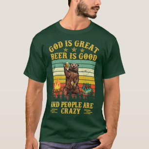 Camiseta Deus É Cerveja Excelente É Boa E Pessoas São Louca