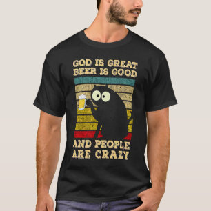 Camiseta Deus É Cerveja Excelente É Boa E Pessoas São Louca