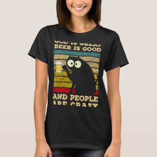 Camiseta Deus É Cerveja Excelente É Boa E Pessoas São Louca