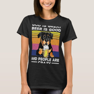 Camiseta Deus É Cerveja Excelente É Boa E Pessoas São Louca