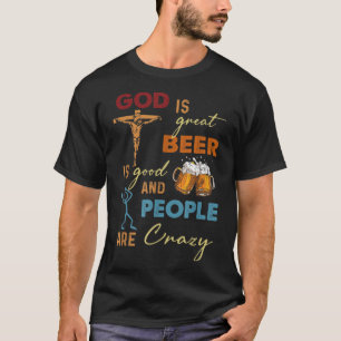 Camiseta Deus É Cerveja Excelente É Boa E Pessoas São T-S L