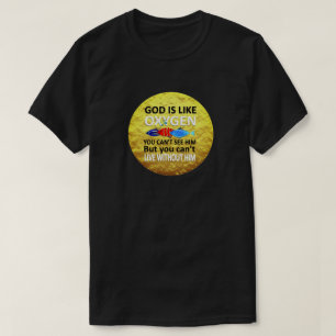 Camiseta Deus É Como Oxigênio Não Pode Ver Nem Viver Sem El