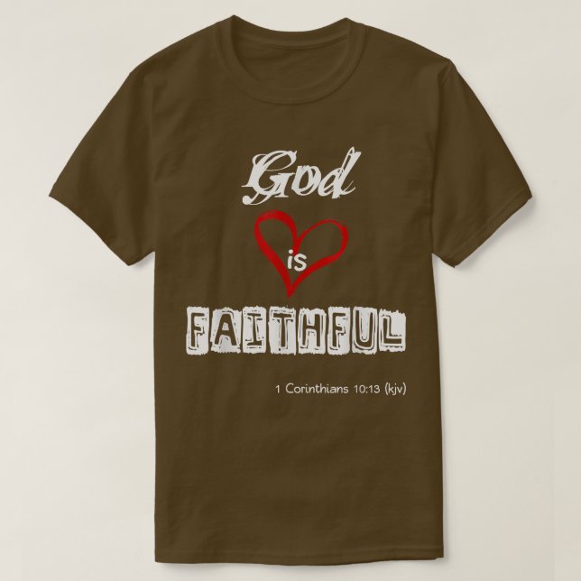 Camiseta Deus é FIEL (Frente do Design)