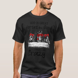 Camiseta Deus é Grande Cavalos São Bons E As Pessoas São Lo