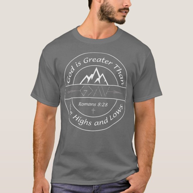 Camiseta Deus é maior que as Altas e as Vinhas (Frente)