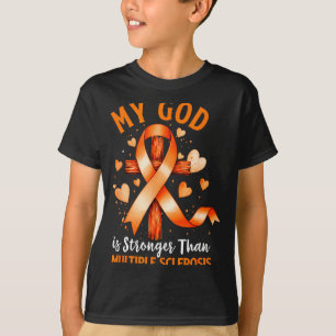 Camiseta Deus é mais forte do que a cruz da esclerose múlti