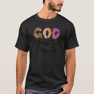 Camiseta Deus é Meu Refúgio e Força Salmo 1 6 1 Cristã