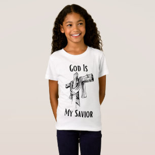 Camiseta Deus É Minha Bíblia De Salvamento Cristã