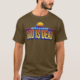Camiseta Deus é Morto Estilo Retroativo Nietzsche Citação