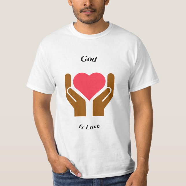 Camiseta Deus é o amor cristão (Frente)