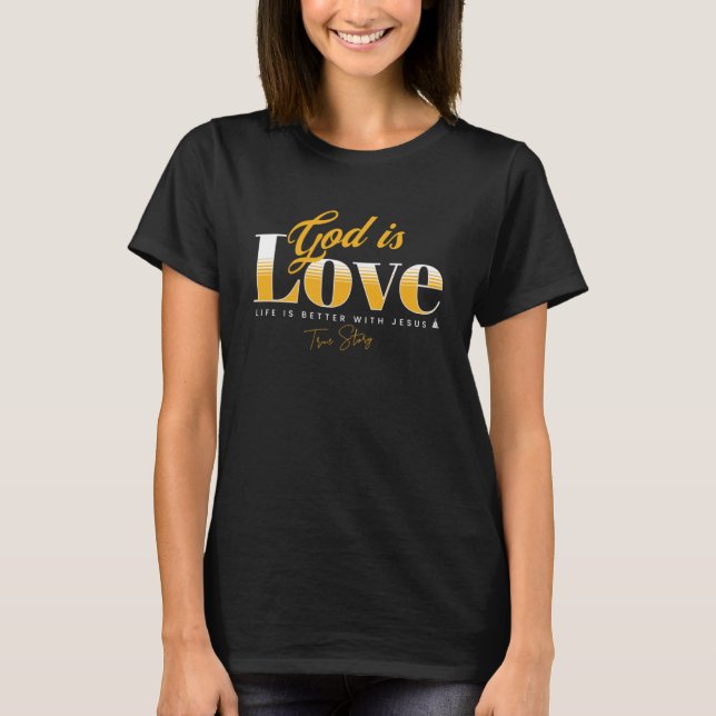 Camiseta Deus é o amor cristão (Frente)