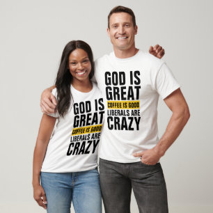 Camiseta DEUS É QUE LIBERAIS EXCELENTES SÃO T-Shirts DE C