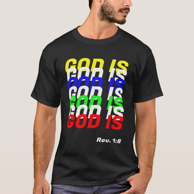 Camiseta Deus é - Rev 1 8 Religioso 2 (Frente)