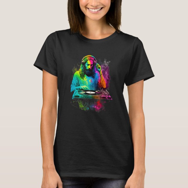 Camiseta Deus É Um DJ (Frente)