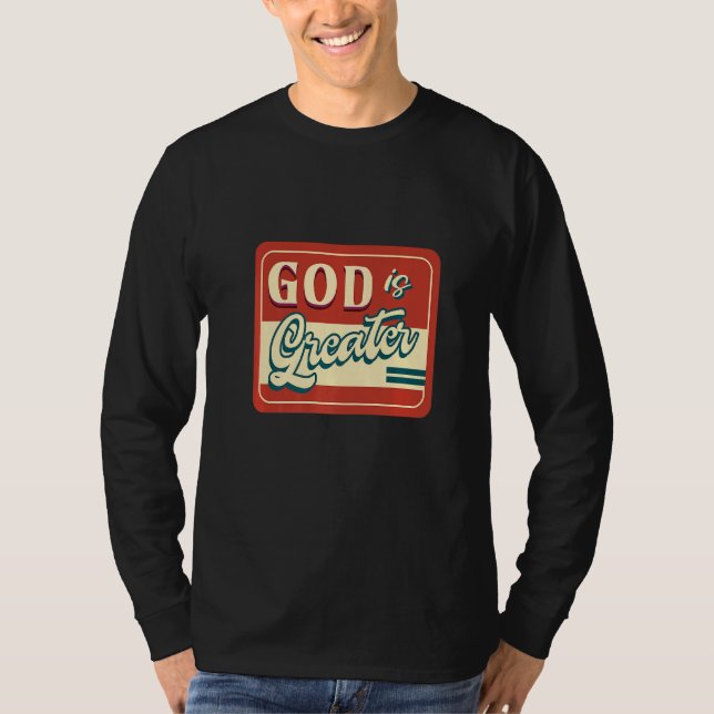 Camiseta Deus é uma fé cristã inspiradora (Frente)