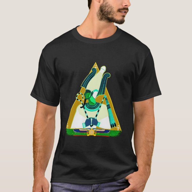 Camiseta Deus Egípcio Antigo Osiris Ausar (Frente)