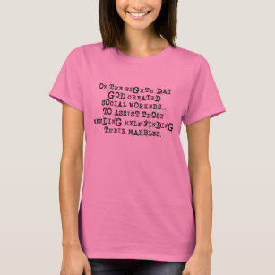 Camiseta Deus engraçado do t-shirt do assistente social