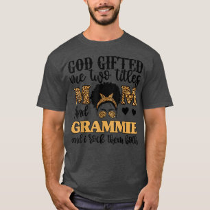 Camiseta Deus Engraçado Me Deu Dois Títulos Mãe E Grammie L