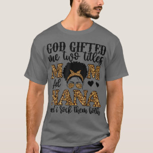 Camiseta Deus Engraçado Me Deu Dois Títulos Mãe E Nana Leop