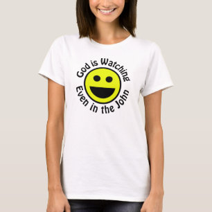 Camiseta Deus está assistindo t-shirt