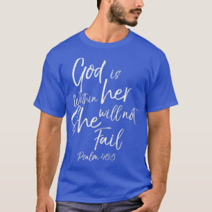Camiseta Deus está dentro de sua Bíblia cristã