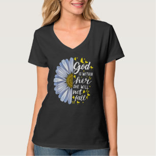 Camiseta Deus Está Dentro Dela, Ela Não Cairá Em Ventos Cri