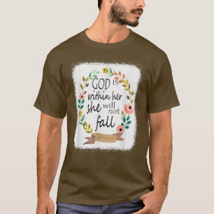 Camiseta Deus Está Dentro Dela Ela Não Cairá Salmo 465