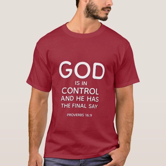 CAMISETA DEUS ESTÁ NO CONTROLE (Frente)