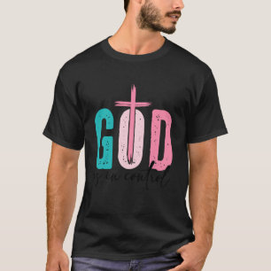 Camiseta Deus está no Controle Fé Cristã - Versículo Bíblic