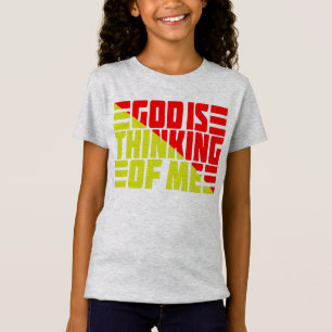 CAMISETA DEUS ESTÁ PENSANDO EM MIM